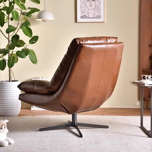 Hiện đại sang trọng xoay Ghế sofa đơn Ghế phòng chờ giải trí lười biếng phòng khách Ghế văn phòng ghế da phòng chờ điều hành giọng - Product Image 4