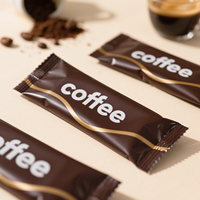Petits sacs Sachet colorés imprimés personnalisés sacs de café instantané enveloppe extérieure de café goutte à goutte sacs de poudre de café emballage alimentaire