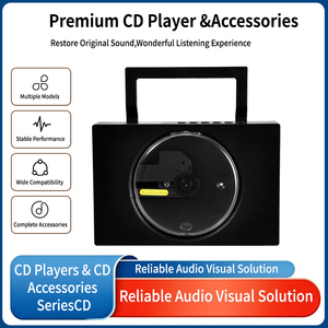 Lecteur CD personnalisé en forme de grille carrée avec télécommande audio sans fil BT 5.0 pour une décoration esthétique rétro Y2K - Product Image 1