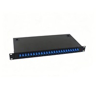 ZHEFAN 12 24 ports SC UPC 1U Panneau de brassage fibre optique 19 pouces pour montage en rack, Boîtier terminal ODF 19 pouces pour montage en rack, OTB 19 pouces pour montage en rack