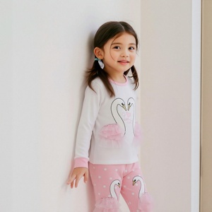 Conjunto <span class=keywords><strong>de</strong></span> Pijama Casual para Niñas, Diseño <span class=keywords><strong>de</strong></span> <span class=keywords><strong>Cisne</strong></span>, Alas <span class=keywords><strong>de</strong></span> Organza 3D, Suave, Elástico, Manga Larga, Transpirable, Ropa <span class=keywords><strong>de</strong></span> Dormir Rosa, Regalo <span class=keywords><strong>de</strong></span> <span class=keywords><strong>Princesa</strong></span> <span class=keywords><strong>de</strong></span> Ballet - Product Image 2