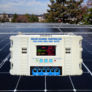 <span class=keywords><strong>PWM</strong></span> 60A مخرج 12V24V36V48V التعرف التلقائي مع <span class=keywords><strong>4</strong></span> منافذ USB ضمان لمدة سنة واحدة لوحدة تحكم الشحن بالطاقة الشمسية - Product Image 1