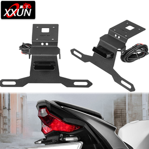 XXUN-Soporte de luz trasera para motocicleta, accesorio para placa de matrícula, eliminador de guardabarros limpio para <span class=keywords><strong>Kawasaki</strong></span> <span class=keywords><strong>ZX</strong></span> <span class=keywords><strong>6R</strong></span> <span class=keywords><strong>2019</strong></span> 2020 - Product Image 1