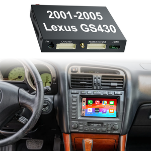 Module <span class=keywords><strong>d</strong></span>écodeur sans fil <span class=keywords><strong>Apple</strong></span> CarPlay <span class=keywords><strong>Android</strong></span> Auto personnalisé GS430, kits <span class=keywords><strong>d</strong></span>'interface pour Lexus GS430 2001 - 2005 - Product Image 1