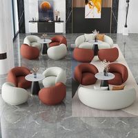 Ensemble de canapés sectionnels en velours en gros, design nordique moderne de luxe léger pour la salle à manger et l'hôtellerie, mobilier de haute qualité
