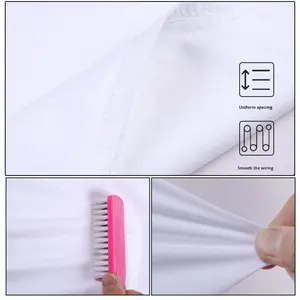 Camiseta de Manga Corta para Hombre y <span class=keywords><strong>Mujer</strong></span>, de Algodón de Felpa, 32 Hilos, Hilo Doble Solona, 240g, Algodón Puro, Transpirable, Absorbe la Humedad - Product Image 4