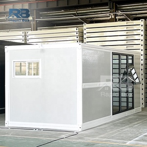 <b>Portable</b> Office Cabin Tiny Home Quick Flat Pack Fold Out Storage Expandable Foldable Prefabricated Folding Container Houses - Product Image 2