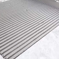 Truelle à encoches réglable en acier inoxydable avec roues, niveleur de carrelage et de sable, lame de 600 mm/800 mm, poignée en plastique