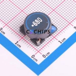 ตัวเหนี่ยวนำไฟฟ้าแบบ SMD รุ่น SMDRS1255-680N ขนาด 12.5x12.5 มม. ( ค่าความเหนี่ยวนำ: 68uH ) ( ความแม่นยำ: 30% กระแสไฟฟ้าที่กำหนด: 1.3A ) - Product Image 1