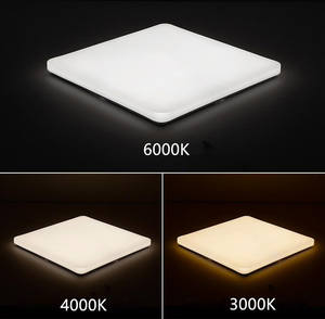 Lámpara de techo cuadrada y moderna para dormitorio, luz led fina de 430x430mm, 36w, AC85-265V - Product Image 6