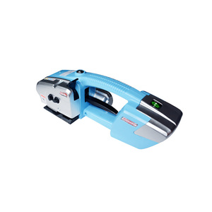 Herramienta de flejado eléctrica portátil semiautomática de alta calidad con batería de plástico para cintas de alimentos, bebidas, motores y PLC - Product Image 1