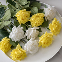 Roses artificielles Real Touch en gros, roses blanches pour la décoration de mariage, décoration de la maison et des événements, arrangement floral