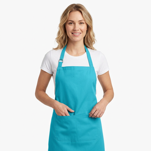 Tablier de cuisine rayé personnalisé en tissu léger pour la cuisson et la pâtisserie - Tablier professionnel pour hôtel - Product Image 1