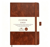 Carnet de notes professionnel personnalisé 2026 avec reliure cousue, couverture rigide en cuir PU, pages lignées, carnet de bien-être