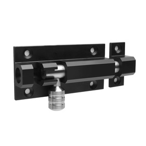 Door Bolt Aluminum Alloy Solid Stainless Steel Rod Surface Mounted Bedroom Door Lock Latch Anti Theft Deadbolt Easy Installation - Product Image 3