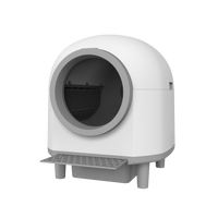 Grand bac à litière autonettoyant pour chat 80L à faible bruit App Wifi Control Intelligent Electric Automatic Cat Toilet Litière Box