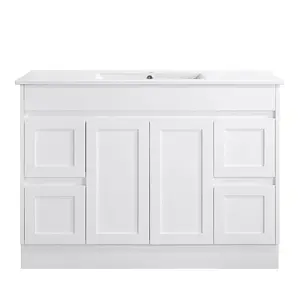 Australia Style Washbasin Furniture Mdf Marble Sink Bathroom Cabinet Wood Washroom Ware Single Basin