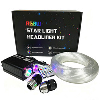 Luces de Fibra Óptica LED RGBW Twinkle Star, Kits de Techo con Efecto de Cielo Estrellado, Lámpara de Cielo Estrellado, Control Remoto por Aplicación