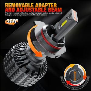 2 uds 36W V20 bombillas de faros LED todos los coches de alta potencia tricolor 6000K/6500K 12V/24V CSP/Cob/H7 Chip LED nueva iluminación de condición - Product Image 3