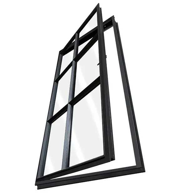 Casa barata windows para venta irrompible Ventana de hierro fotos de hierro ventana y puerta de vidrio Precio de puerta insonorizadas TS-079