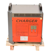 Chargeur de batterie plomb-acide à haute fréquence triphasé pour transpalette de chariot élévateur industriel 48V 100A