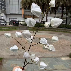 MLD Fleurs artificielles en soie faites à la main de haute qualité, cape de groseille à maquereau, blanc, <span class=keywords><strong>rose</strong></span>, bleu, décoration de mariage, fête à domicile, commande minimum 50 pièces - Product Image 6