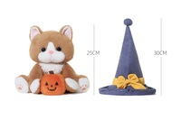 Haut de gamme personnalisé Halloween ours Mage jouets en peluche magicien jouets en peluche haute fidélité Reproduction de haute qualité