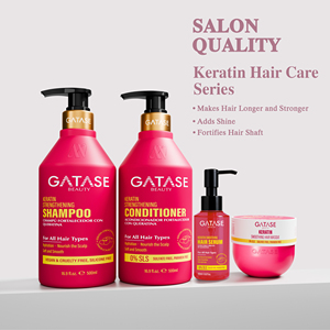 Set Lisciante <span class=keywords><strong>per</strong></span> Capelli alla Cheratina Senza Crudeltà OEM Gatase <span class=keywords><strong>per</strong></span> Salone |   Shampoo e Balsamo Idratante Nutriente <span class=keywords><strong>per</strong></span> il <span class=keywords><strong>Cuoio</strong></span> <span class=keywords><strong>Capelluto</strong></span>, <span class=keywords><strong>Olio</strong></span> Anticrespo <span class=keywords><strong>per</strong></span> Capelli - Product Image 3