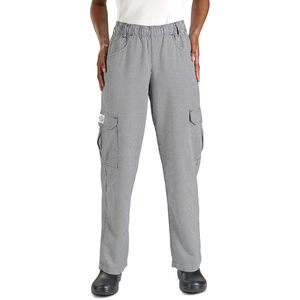 Personalizzare <span class=keywords><strong>pantaloni</strong></span> Cargo da uomo nero bianco pied de poule uniforme da <span class=keywords><strong>donna</strong></span> stampati <span class=keywords><strong>pantaloni</strong></span> larghi a 6 tasche produttore - Product Image 1