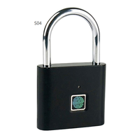 Serrure à clé Pothunder en alliage de zinc pour porte en bois, avec stockage de données sur carte mémoire et câble USB rechargeable