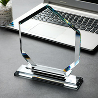 Trophée en verre cristal K9 vierge, prix en cristal optique en gros pour gravure laser DIY, pour cadeau d'entreprise, championnat d'affaires