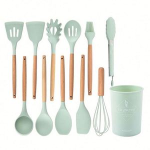 Set di 33 Utensili da Cucina in Acciaio Inox Antiaderente con Manici in Silicone Umite Chef - Product Image 1