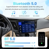 Lecteur DVD de voiture Android Rhythm 9 pouces, écran tactile IPS, GPS, Carplay, BT, OEM, étiquette privée, vente en gros pour Hyundai Sonata 2010-2015