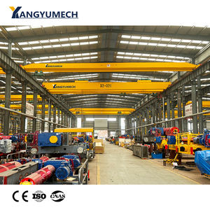 Мостовой однобалочный кран CE-сертифицированный, европейского стандарта, грузоподъемностью 5 тонн, межбалочный пролет 20 метров, с беспроводным управлением, для обработки грузов - Product Image 3