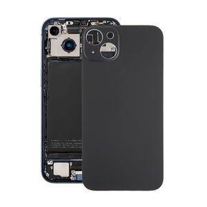 Couvercle en verre pour iPhone 15 Plus 15 Grand trou Couvercle de <span class=keywords><strong>batterie</strong></span> arrière Panneau arrière Boîtier avec barre Design Pièces de réparation essentielles - Product Image 1