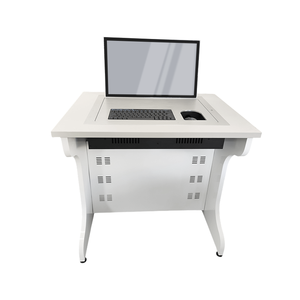 Équipement de classe pour étudiants universitaires Bureau caché Table de moniteur LCD pour ordinateur rabattable motorisé pour salle d'ordinateurs scolaires - Product Image 5