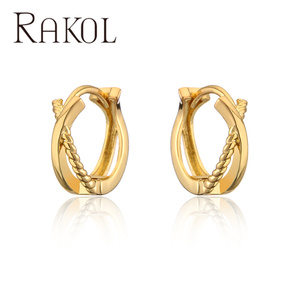ต่างหู Rakol EP5629 กันน้ำ ดีไซน์มินิมอล คุณภาพสูง ชุบทอง สำหรับผู้หญิง - Product Image 1