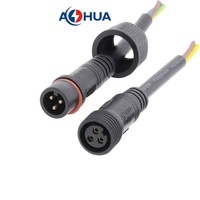 AOHUA 12V 6A/8A Batterie au lithium PWM Contrôleur de lampadaire Connecteur étanche M14 3pin Pré-moulé Mâle Femelle IP65