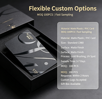 Carte de membre VIP personnalisée de luxe, gaufrée, en PVC mat, carte cadeau d'entreprise en métal, carte à puce intelligente NFC UV pour club et hôtel