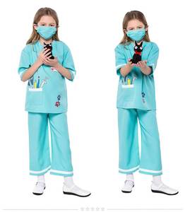Disfraz de Doctora, Enfermera, Veterinaria o Cirujana para Niñas, Uniforme de Médico, Disfraz de Halloween, Carnaval, 2026 - Product Image 5