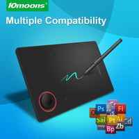 Tableta Gráfica 10moons G30 con 8192 Niveles de Presión, 8 Teclas, Sin Batería, Herramienta de Animación Digital para Profesores con Lápiz EMR, Superventas