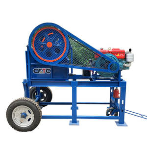 Concasseur à mâchoires diesel mobile compact PE250*400, entraînement moteur portable, alimentation 210 mm, sortie 20-80 mm pour l'exploitation minière - Product Image 3