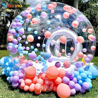 Ballons de fête pour enfants, maison amusante, géant, Transparent, gonflable, cristal, Igloo, dôme, bulle, tente, Transparent, gonflable, maison