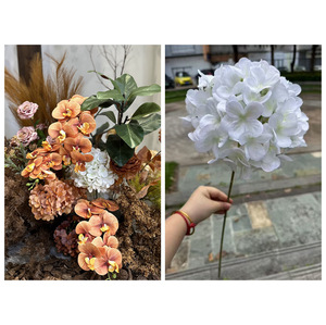 Bán Buôn Cao Cấp Hoa Thiết Kế Loại Khác Nhau Nhân Tạo Hoa Màu Cam Hoa Cho Đám Cưới Trang Trí Mùa Thu Chủ Đề - Product Image 3
