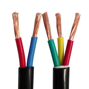 Electrical cable copper core material 4*0.75/1.5/2.5mm flexible cable resistance heating flexible electric wire