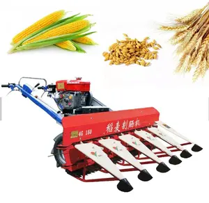 2023 Hot Selling Gasoline Hand-Push Rice Grain Harvester, Hand Held Mini Grain Combine Harvester For Sales