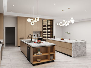 Ensemble de meubles de cuisine complet, design modulaire personnalisé en bois, cuisine moderne de luxe Foshan - Product Image 2