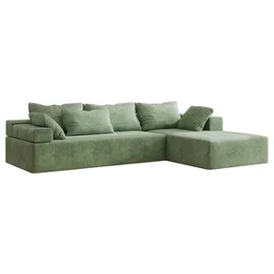 Factory Wholesale Modern Couch Comfortable Filling Living Room Sofas Modular Sectional L Shape Sofa Couch Couches Set Furniture