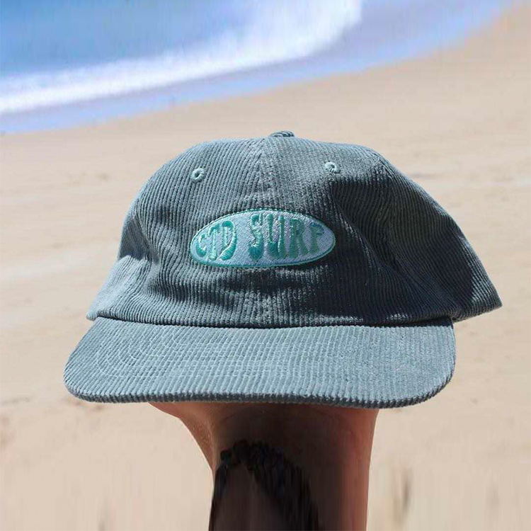 Flat Embroidery logo 6 Panel Dad