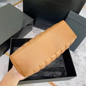 2026 Luxury Ladies' Pu Leather Bag Branded Cross Body Messenger Shoulder Bag <b>Chain</b> Big Women's <b>Handbag</b> Solid Color 50 - Product Image 4